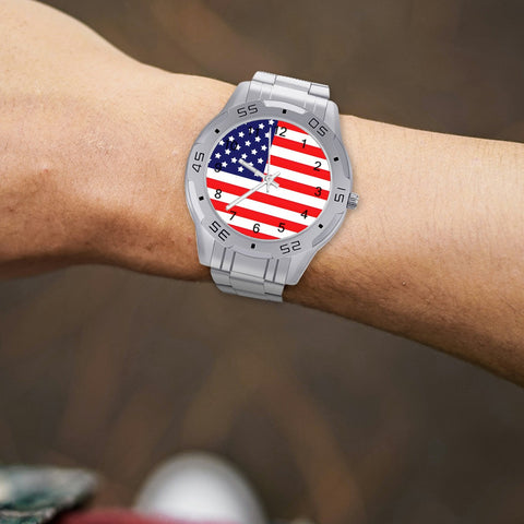 Patriotic American Flag Inspired Stars and Stripes Business Watch