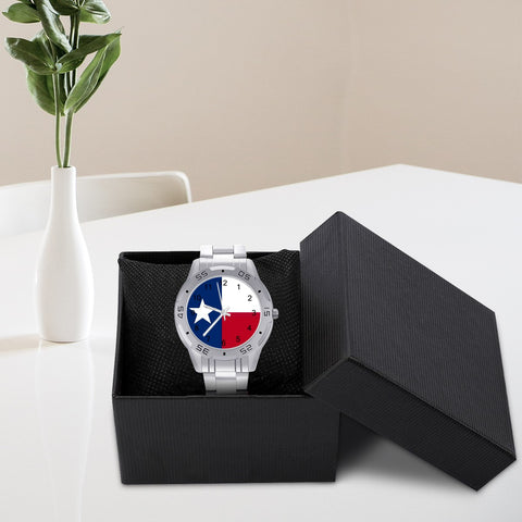 Texas Flag Style Business Watch - Show Your Texas Pride