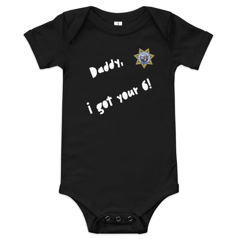 California Highway Patrol Baby Onesie | Adorable Daddy's 6 Supporter