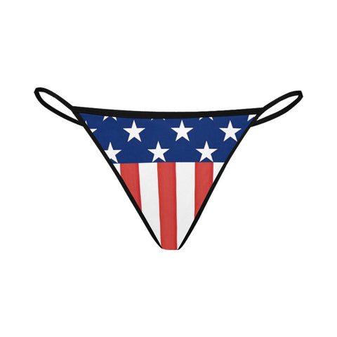 Stars and Stripes Women's G-String Panties - Patriotic and Sexy Underwear