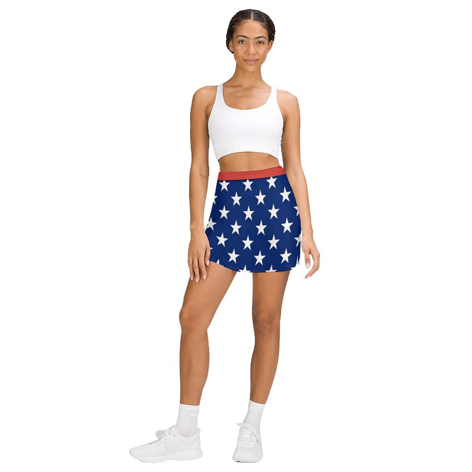 American Flag Inspired Stars and Stripes Skort - Patriotic and Stylish Apparel