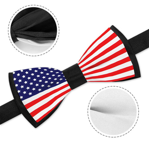 American Flag Inspired Patriotic Bowtie - Show Your Patriotism