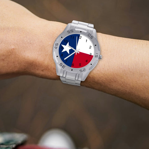 Texas Flag Style Business Watch - Show Your Texas Pride