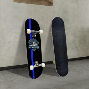 Back The Blue Store Skateboard – Thin Blue Line | 31" Durable Deck