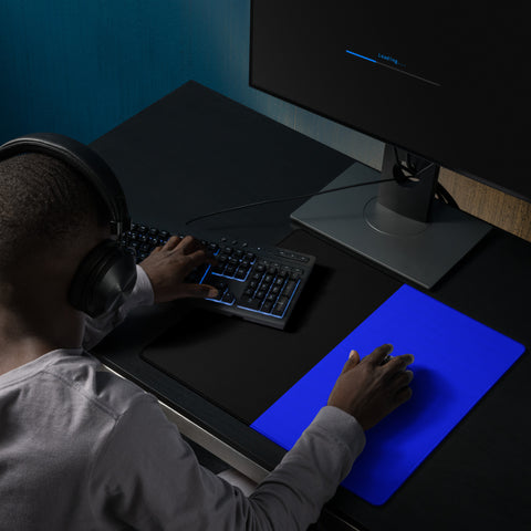 Elevate Your Gaming Setup with Blue and Black Gaming Mouse Pad - Honoring Law Enforcement