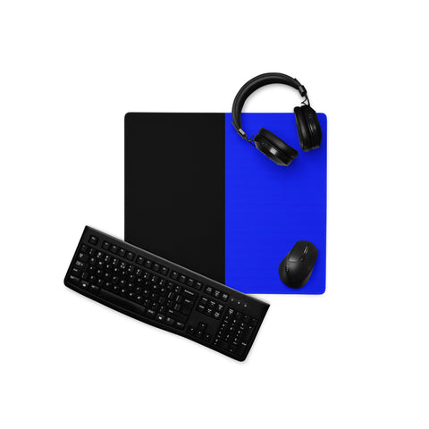 Elevate Your Gaming Setup with Blue and Black Gaming Mouse Pad - Honoring Law Enforcement