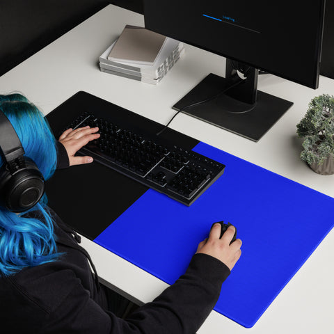 Elevate Your Gaming Setup with Blue and Black Gaming Mouse Pad - Honoring Law Enforcement