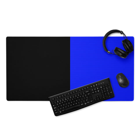 Elevate Your Gaming Setup with Blue and Black Gaming Mouse Pad - Honoring Law Enforcement