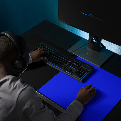 Elevate Your Gaming Setup with Blue and Black Gaming Mouse Pad - Honoring Law Enforcement