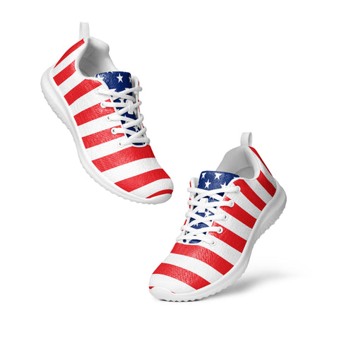 Walk with Pride- American Flag Men’s Athletic Shoes Style-2