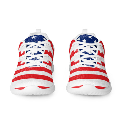 Walk with Pride- American Flag Men’s Athletic Shoes Style-2