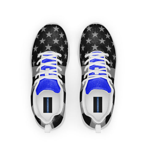 Thin Blue Line Flag Men's Athletic Shoes: Honoring Law Enforcement with Style