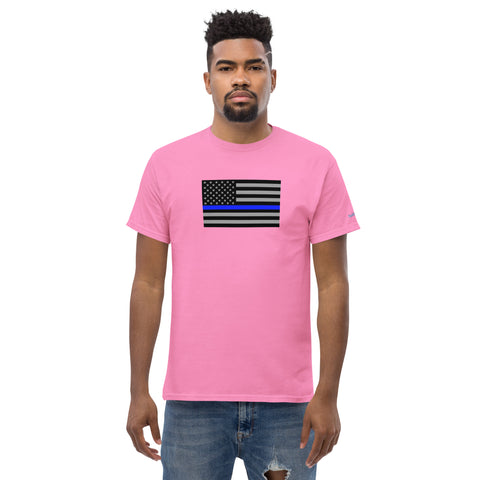 Guardian Tribute, Unisex Tee | Support Law Enforcement Thin Blue Line Flag