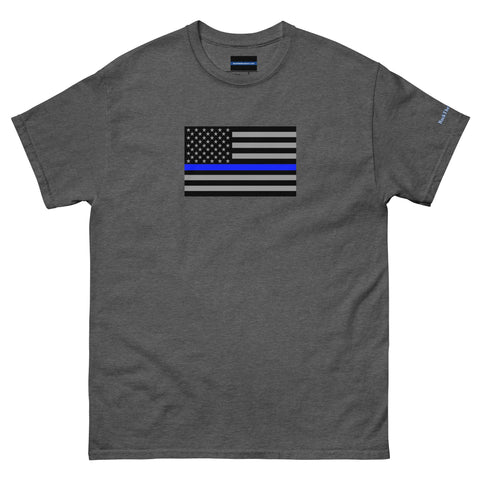 Guardian Tribute, Unisex Tee | Support Law Enforcement Thin Blue Line Flag