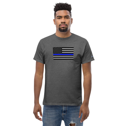 Guardian Tribute, Unisex Tee | Support Law Enforcement Thin Blue Line Flag