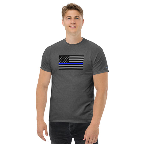 Guardian Tribute, Unisex Tee | Support Law Enforcement Thin Blue Line Flag