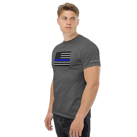 Guardian Tribute, Unisex Tee | Support Law Enforcement Thin Blue Line Flag