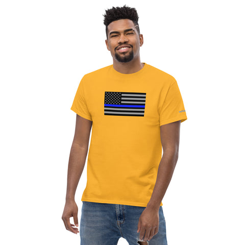 Guardian Tribute, Unisex Tee | Support Law Enforcement Thin Blue Line Flag