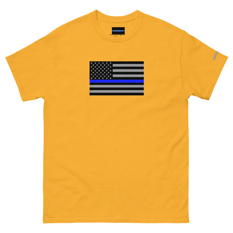 Guardian Tribute, Unisex Tee | Support Law Enforcement Thin Blue Line Flag