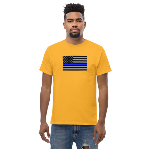 Guardian Tribute, Unisex Tee | Support Law Enforcement Thin Blue Line Flag