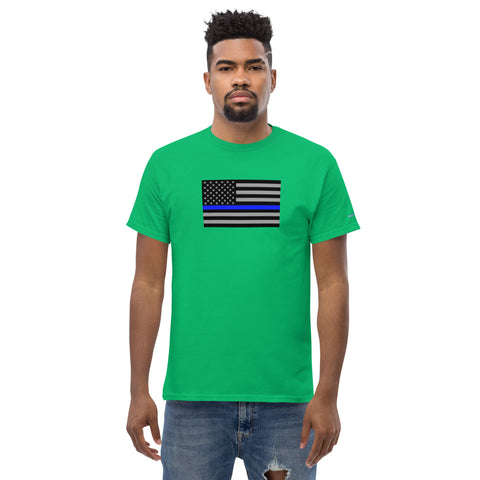 Guardian Tribute, Unisex Tee | Support Law Enforcement Thin Blue Line Flag