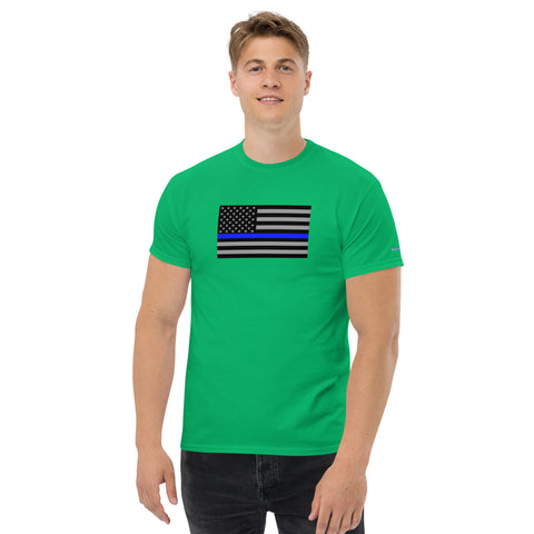 Guardian Tribute, Unisex Tee | Support Law Enforcement Thin Blue Line Flag