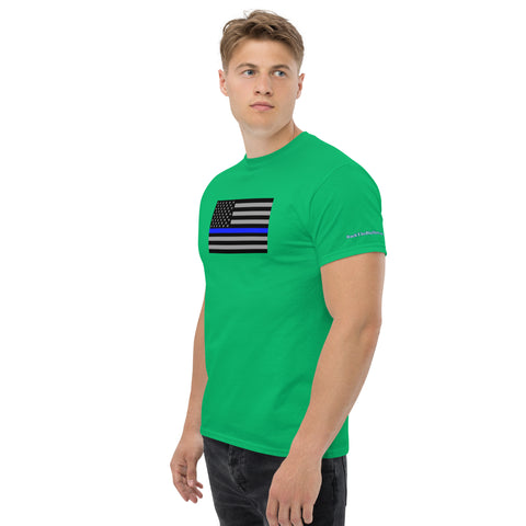 Guardian Tribute, Unisex Tee | Support Law Enforcement Thin Blue Line Flag