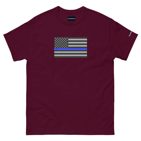 Guardian Tribute, Unisex Tee | Support Law Enforcement Thin Blue Line Flag