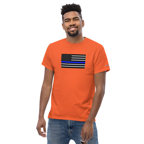 Guardian Tribute, Unisex Tee | Support Law Enforcement Thin Blue Line Flag