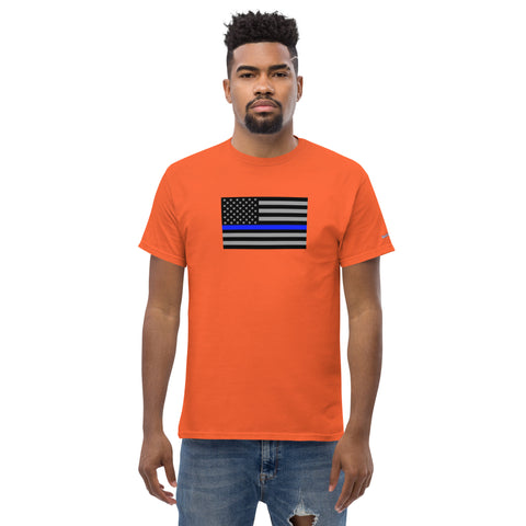 Guardian Tribute, Unisex Tee | Support Law Enforcement Thin Blue Line Flag