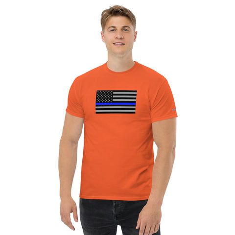 Guardian Tribute, Unisex Tee | Support Law Enforcement Thin Blue Line Flag