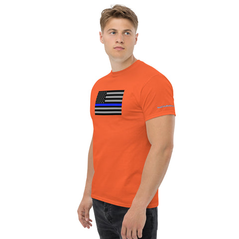 Guardian Tribute, Unisex Tee | Support Law Enforcement Thin Blue Line Flag