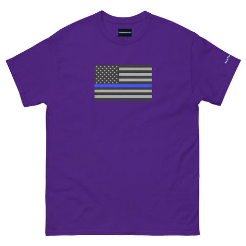 Guardian Tribute, Unisex Tee | Support Law Enforcement Thin Blue Line Flag