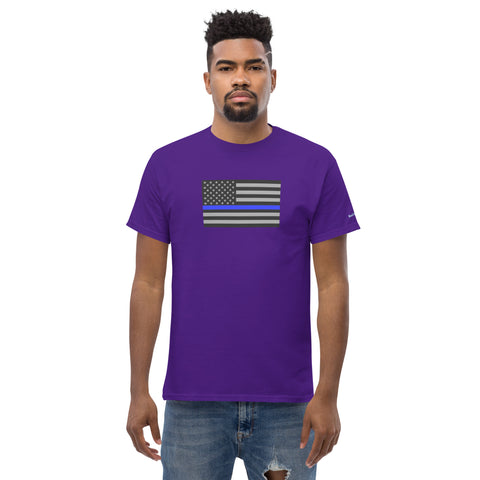 Guardian Tribute, Unisex Tee | Support Law Enforcement Thin Blue Line Flag