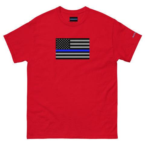 Guardian Tribute, Unisex Tee | Support Law Enforcement Thin Blue Line Flag