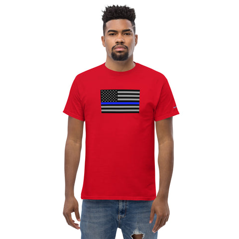 Guardian Tribute, Unisex Tee | Support Law Enforcement Thin Blue Line Flag