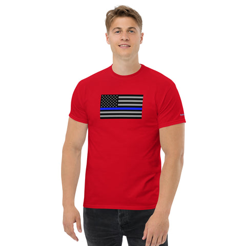 Guardian Tribute, Unisex Tee | Support Law Enforcement Thin Blue Line Flag