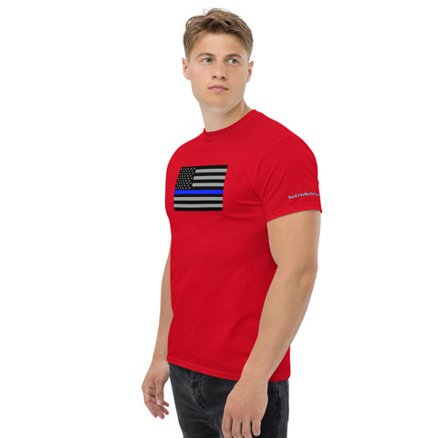 Guardian Tribute, Unisex Tee | Support Law Enforcement Thin Blue Line Flag