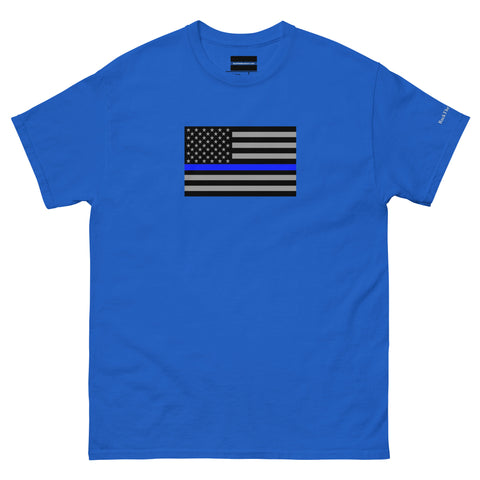 Guardian Tribute, Unisex Tee | Support Law Enforcement Thin Blue Line Flag