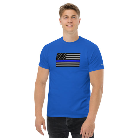 Guardian Tribute, Unisex Tee | Support Law Enforcement Thin Blue Line Flag