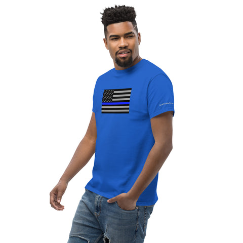 Guardian Tribute, Unisex Tee | Support Law Enforcement Thin Blue Line Flag