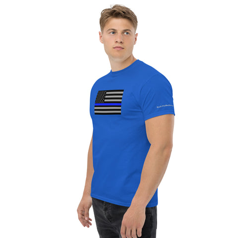 Guardian Tribute, Unisex Tee | Support Law Enforcement Thin Blue Line Flag