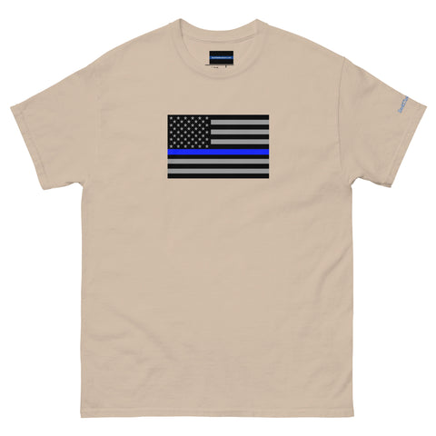 Guardian Tribute, Unisex Tee | Support Law Enforcement Thin Blue Line Flag