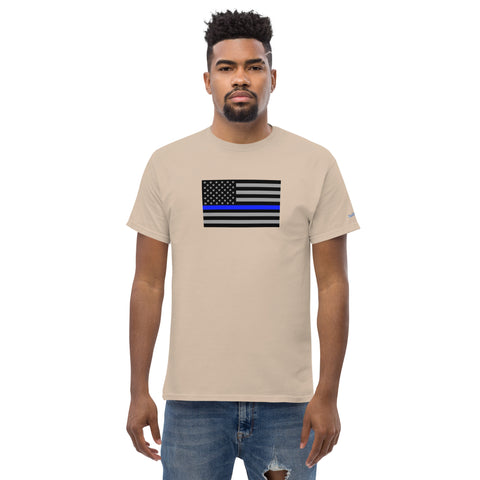 Guardian Tribute, Unisex Tee | Support Law Enforcement Thin Blue Line Flag