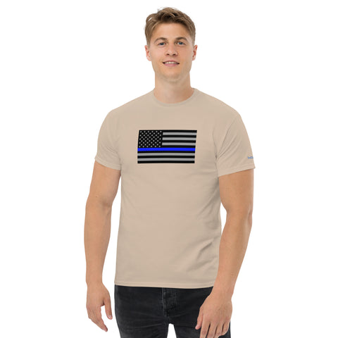 Guardian Tribute, Unisex Tee | Support Law Enforcement Thin Blue Line Flag