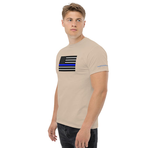 Guardian Tribute, Unisex Tee | Support Law Enforcement Thin Blue Line Flag