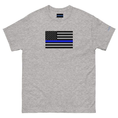 Guardian Tribute, Unisex Tee | Support Law Enforcement Thin Blue Line Flag