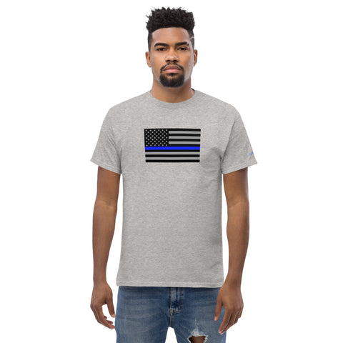 Guardian Tribute, Unisex Tee | Support Law Enforcement Thin Blue Line Flag