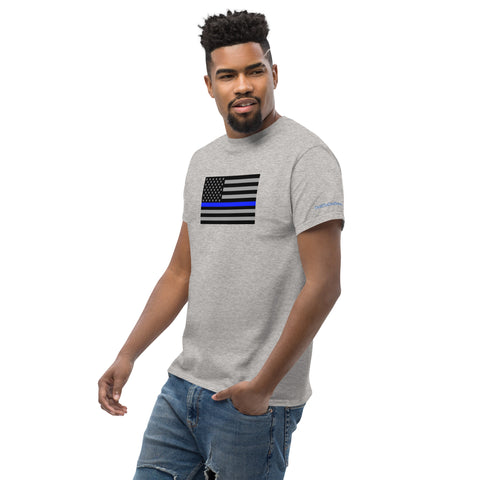 Guardian Tribute, Unisex Tee | Support Law Enforcement Thin Blue Line Flag