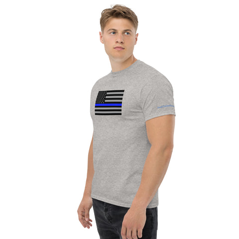 Guardian Tribute, Unisex Tee | Support Law Enforcement Thin Blue Line Flag